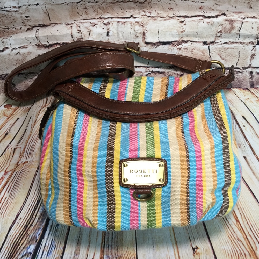 Rosetti Multicolor Vertical Stripes Shoulder Bag - image 2